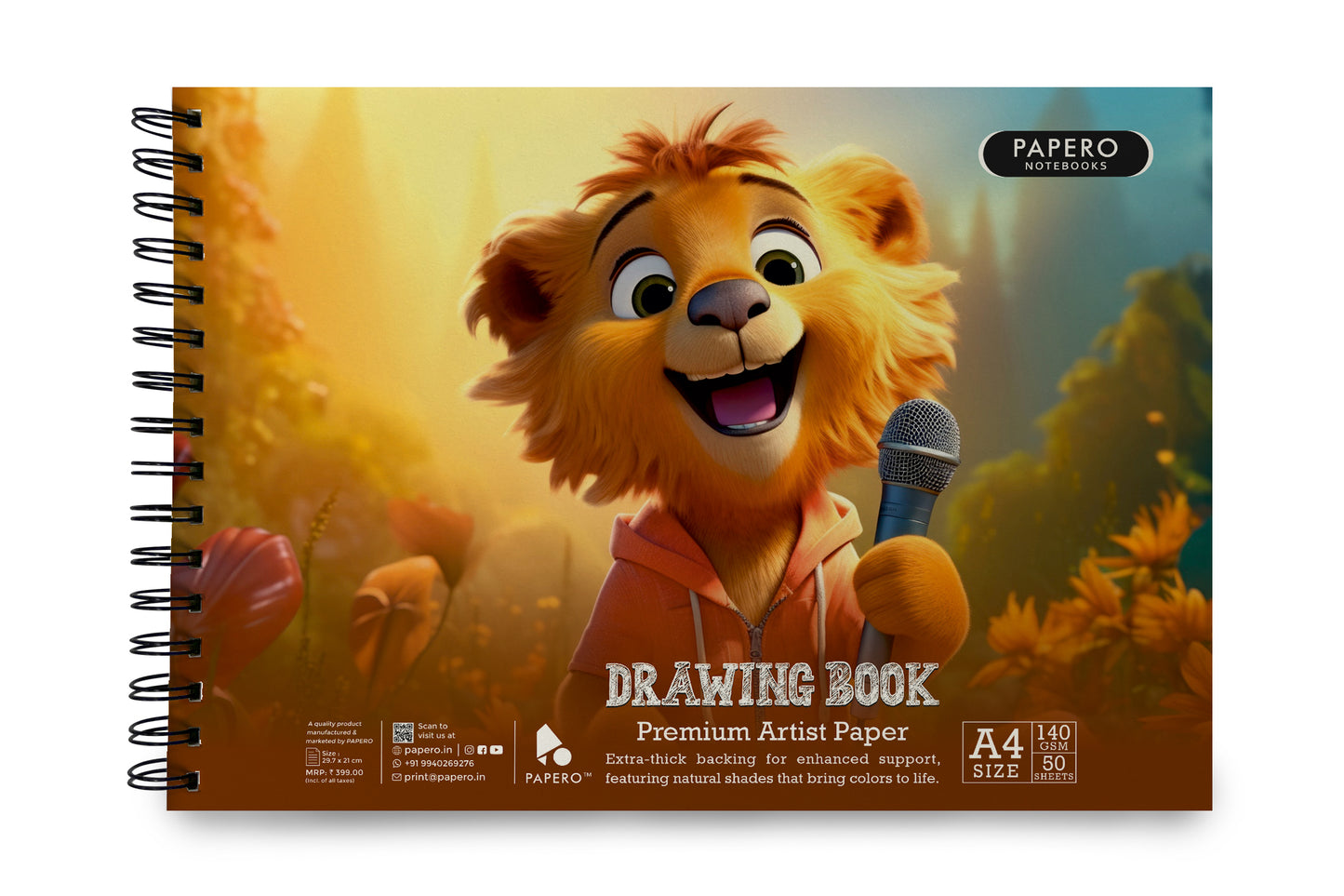 A4 Sketch Book – 140 GSM (Simba)