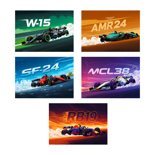 F1 Car Wall Posters