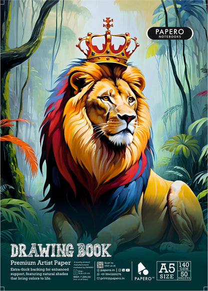 A5 Sketch Book – 140 GSM (The King)