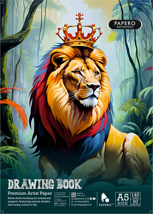A5 Sketch Book – 140 GSM (The King)