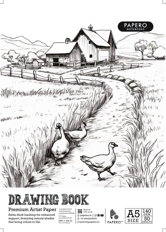 A5 Sketch | Drawing Book | Meadow Sketch