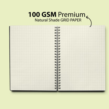 A5 Square Grid Notebook | 100 Pages | (Plain Square)