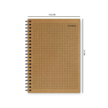A5 Square Grid Notebook | 100 Pages | (Plain Square)