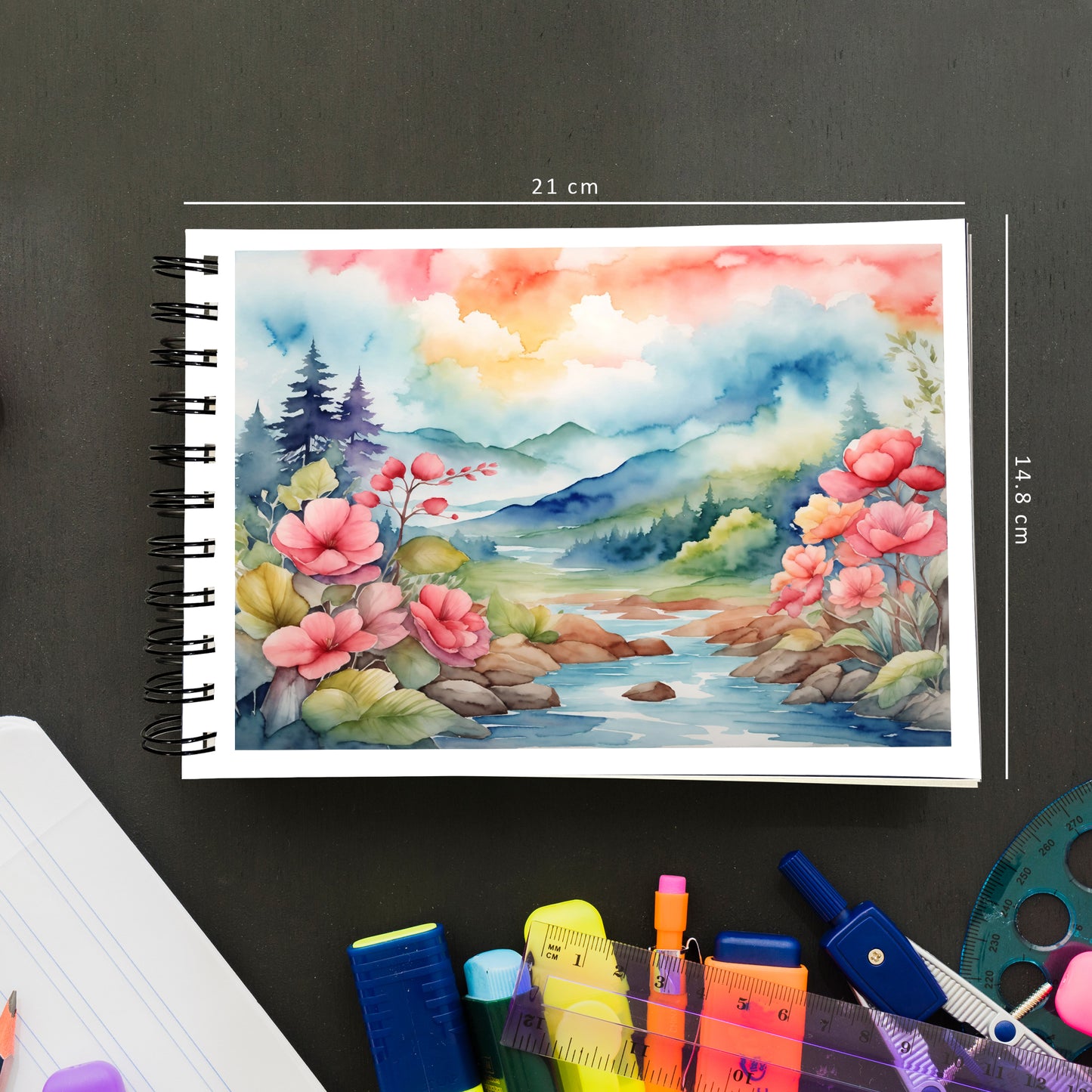 A5 Sketch/Drawing Book – 140 GSM | King & Peacock | Pack of 2
