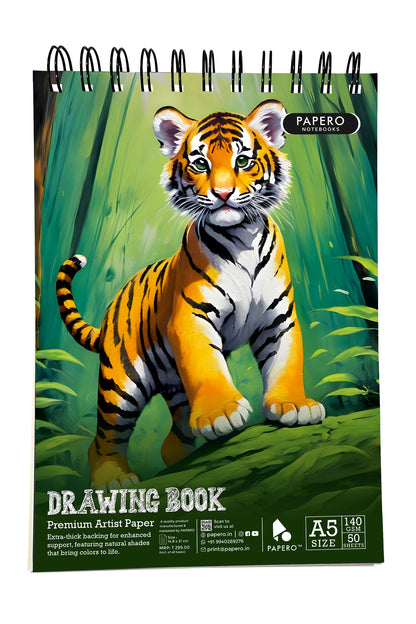 A5 Sketch Book – 140 GSM (Tiger)