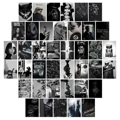 Aesthetic Black Wall Posters