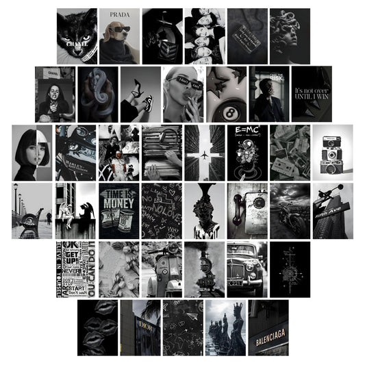 Aesthetic Black Wall Posters