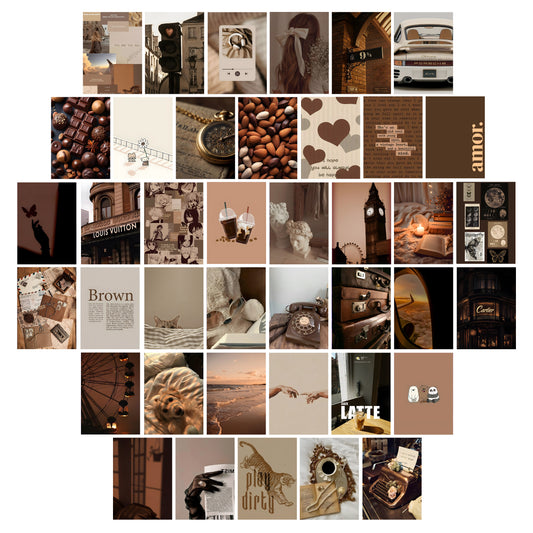 Aesthetic Brown Wall Posters