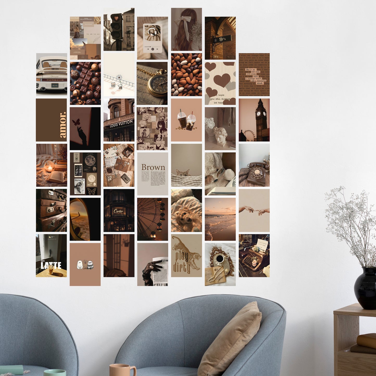 Aesthetic Brown Wall Posters