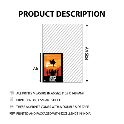 DC Series Wall Collage Kit | Set of 40 (A6 Size Posters)