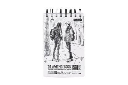 A6 Sketch | Drawing Book | Black & White | Pack of 3
