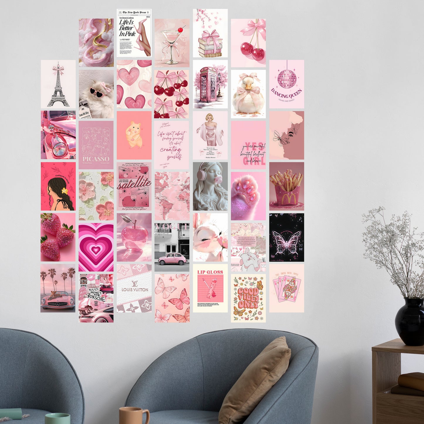 Aesthetic Pink Wall Posters