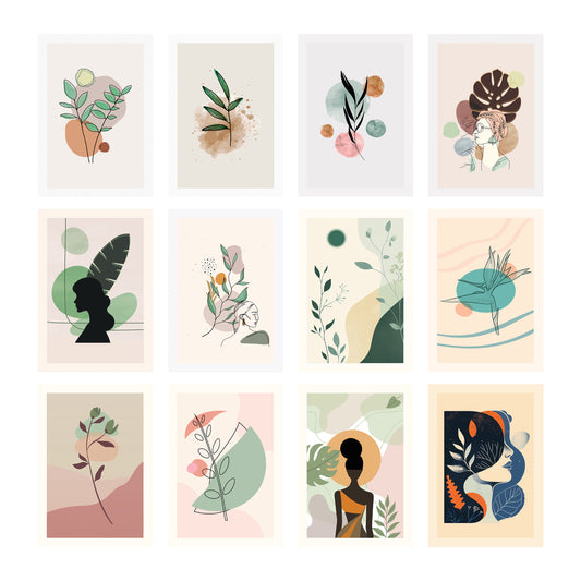 Absract Plants Wall Posters