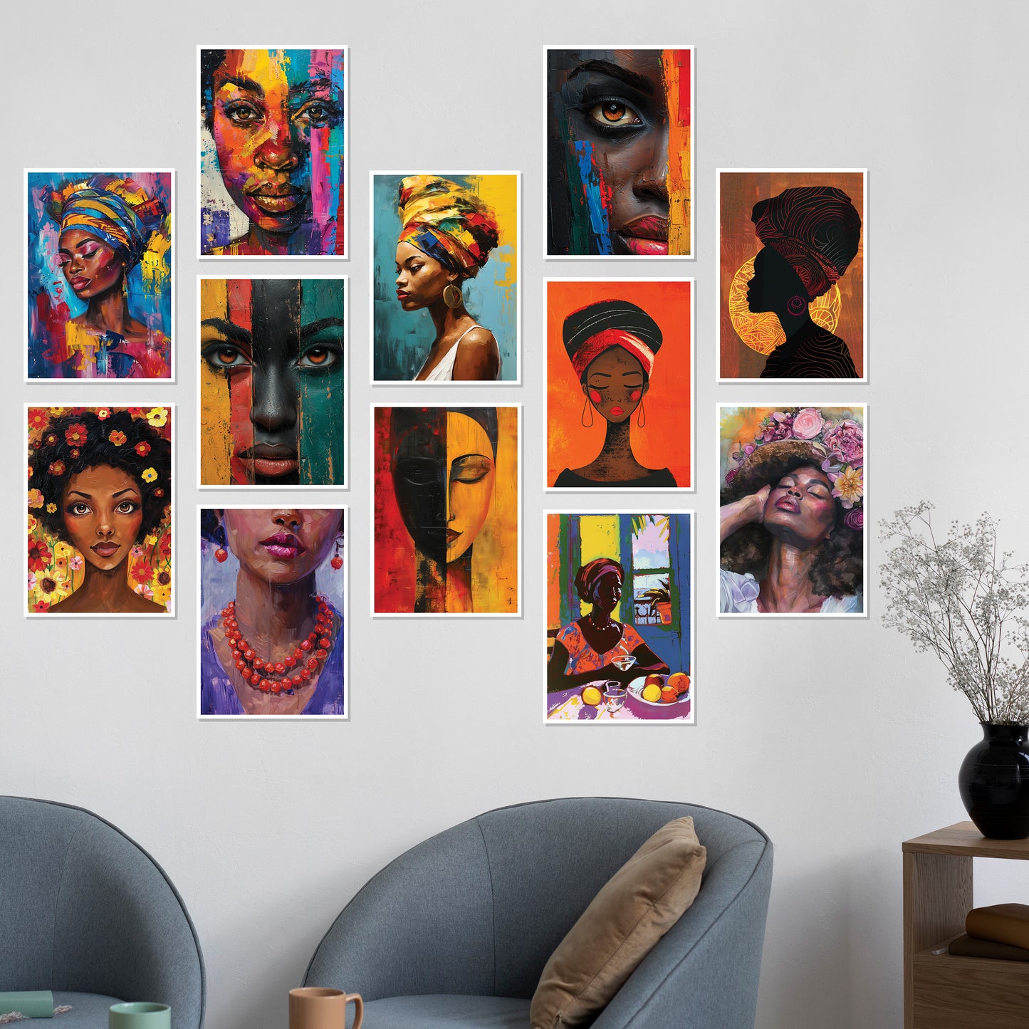 Abstract Womens Wall Posters