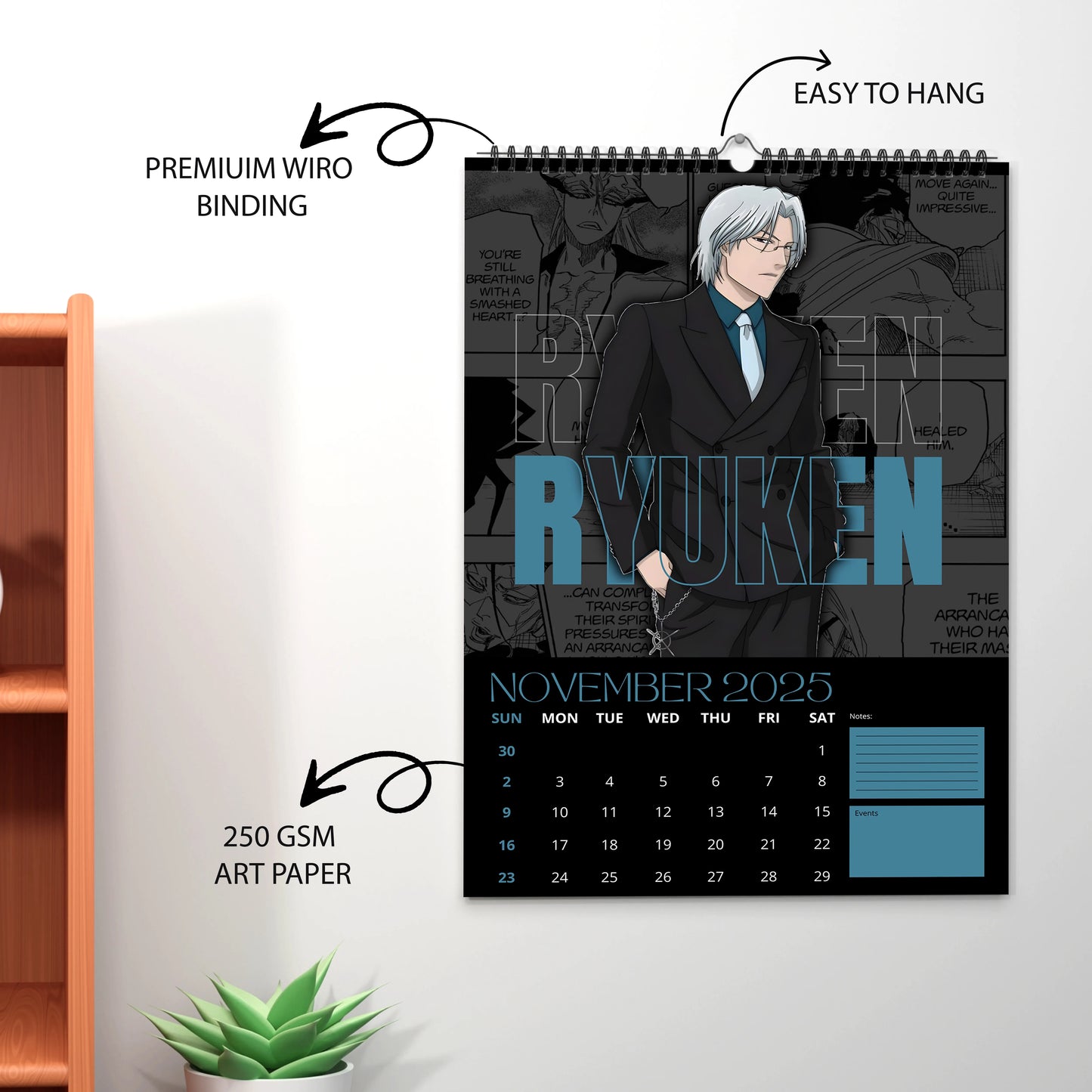 Anime Wall Calendar