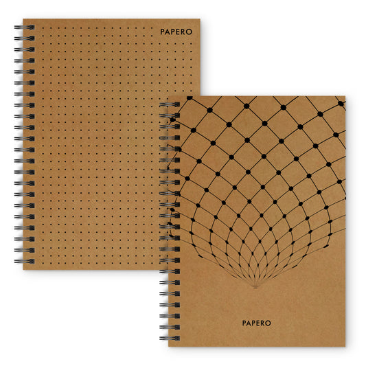 A5 Dot Grid Notebook | 5MM Dot Design | 100 Pages | DOT Design 1 | Pack of 2