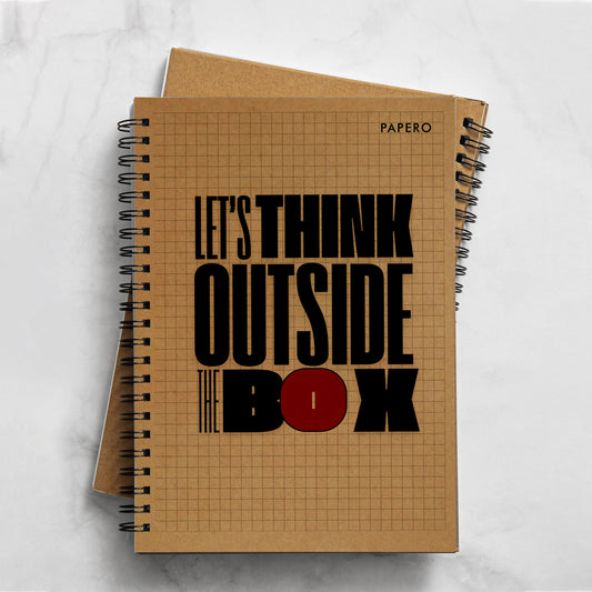 A5 Square Grid Notebook | 100 Pages | Red