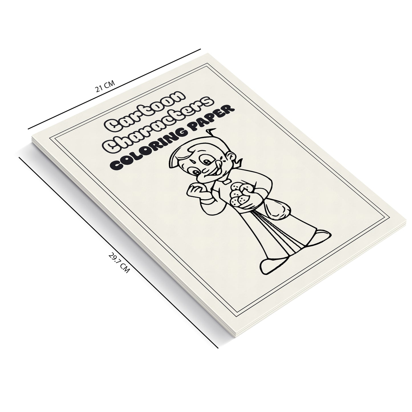 Kids Colouring Paper |  Cartoon Characters-Themed Sheets