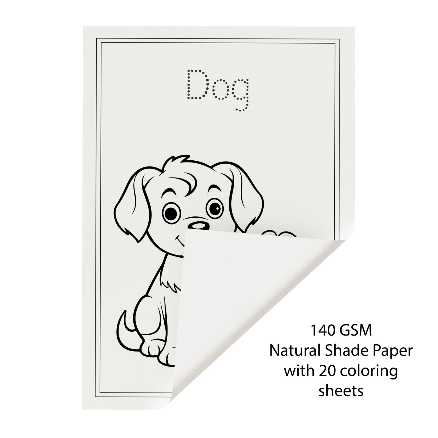 Kids Colouring Paper | 20 Animals & Birds-Themed Sheets