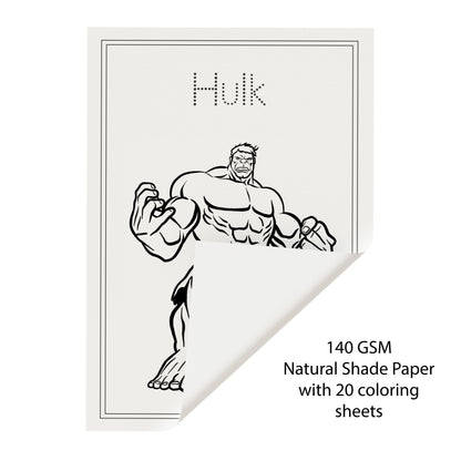 Kids Colouring Paper | Super Heros-Themed Sheets