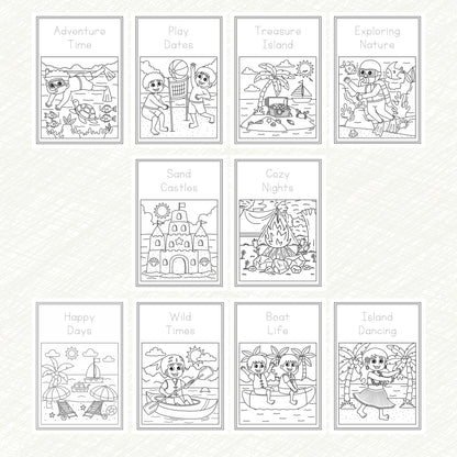 Kids Colouring Paper | Summer-Themed Sheets
