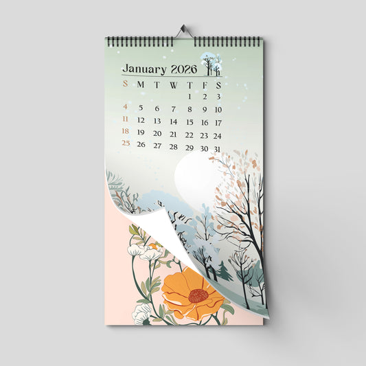 2026 Elegant Wall Calendar