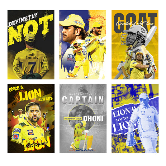 MS Dhoni Wall Posters