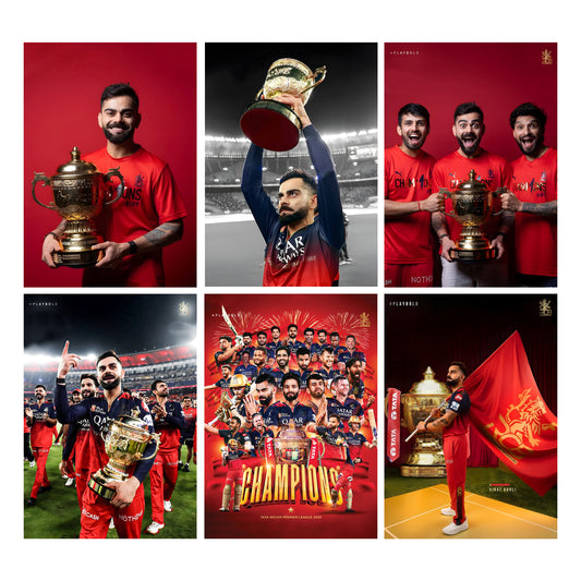 RCB Champions Wall Posters