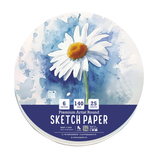 Round Loose Leaf Sketch Paper | 6-Inch Diameter