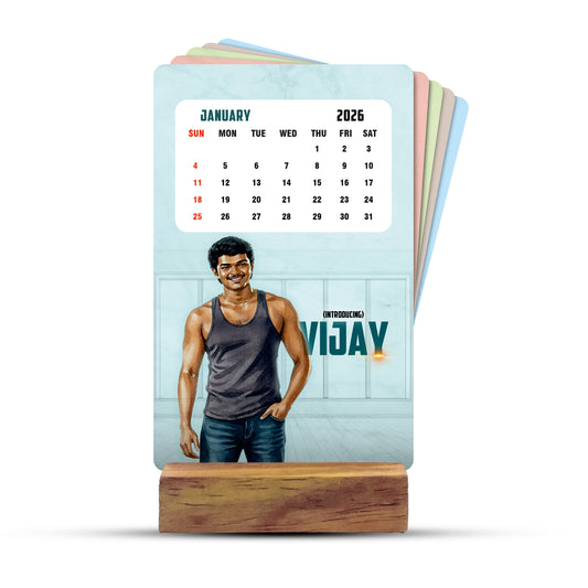2026 Thalapathy Vijay Desk Calendar