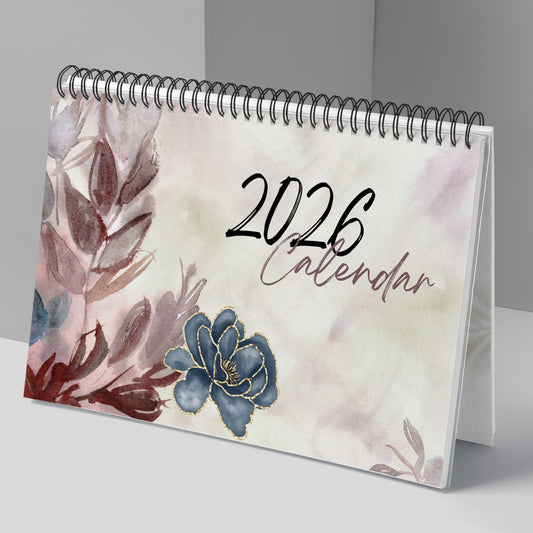 Premium A5 Desk Calendar 2026