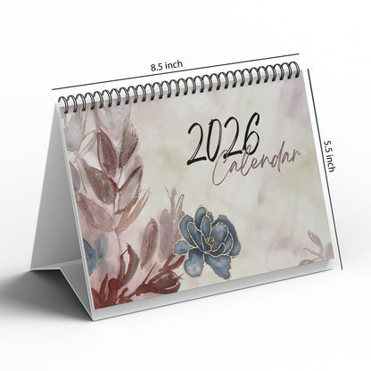 Premium A5 Desk Calendar 2026