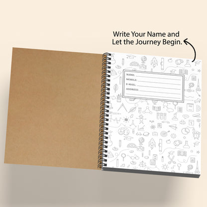 A5 Millboard Ruled Notebook | Beige