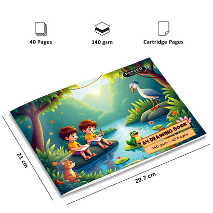 A4 Drawing Book for Kids | Jungle Theme